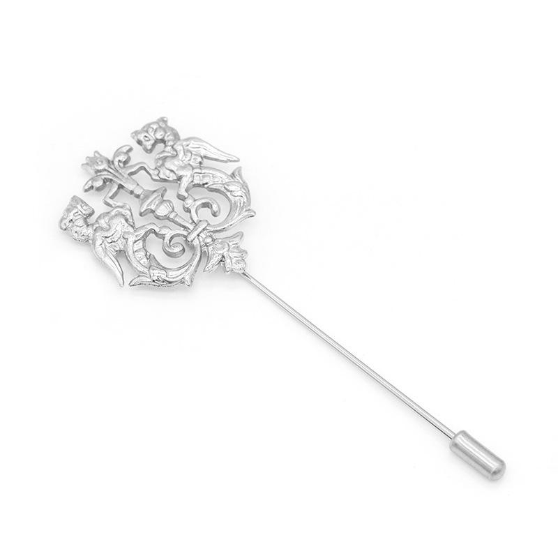 Z80 Ретро Двойной Лев Корейская Брошь, Брошь-Слово, Оригинальная Персонализированная Булавка, Украшение для Костюма Рубашки