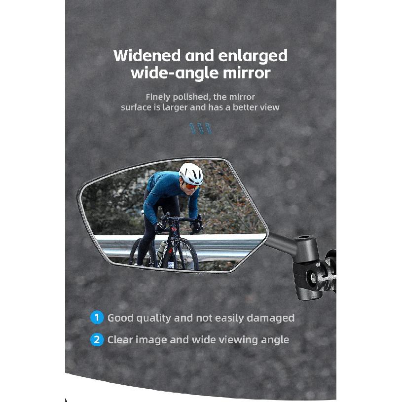 WEST BIKING HD Bicycle Rearview Mirror 360° Rotatable Back Sight Reflector Safety Clear Scooter MTB Road Bike Handlebar Mirrors