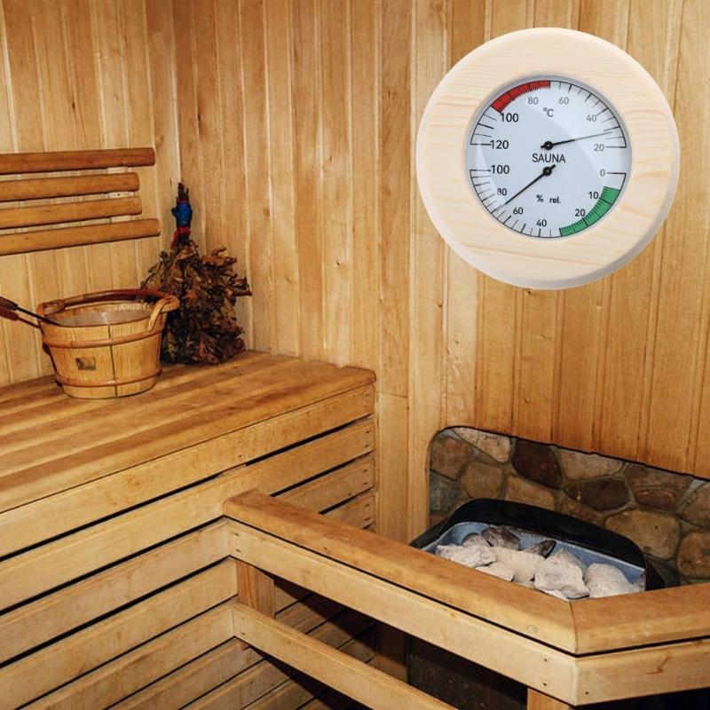 Цифровой термометр и гигрометр Контроль температуры в сауне Измеритель температуры и влажности для ежедневного посещения сауны