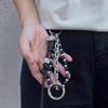 Ключница-брелок на короткой цепи в панк-стиле, декорация для подвешивания на пояс, простой брелок, подвеска для сумки