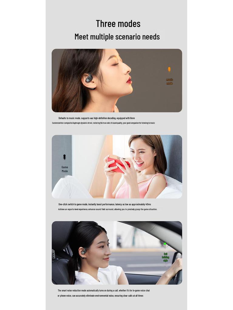 Беспроводные Bluetooth-наушники M35 с открытым ухом и воздушной проводимостью для спорта и бега со стереозвуком 5.3.