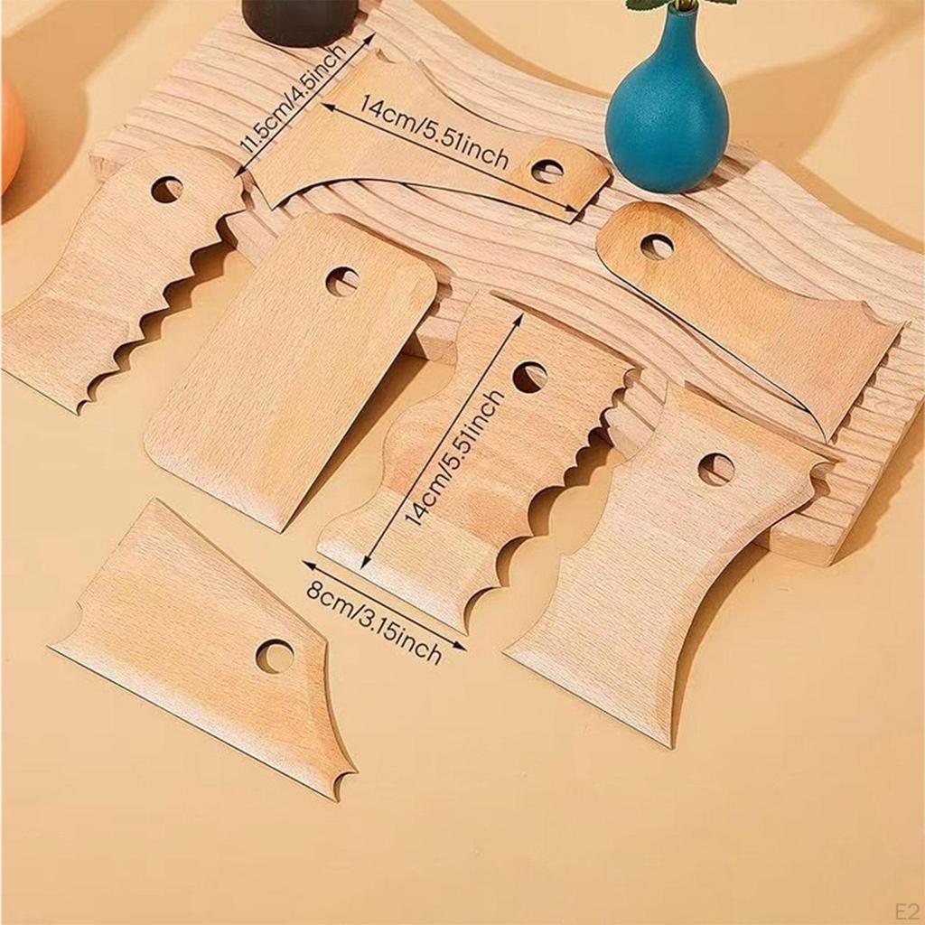 7 предметов гончарного инструмента, обрезка, сглаживание, резка, гравировка, лепка из глины