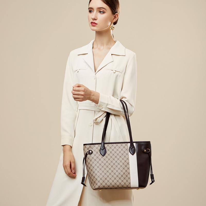 Женская сумка Baobao, новинка 2023 года, модная сумка-тоут на одно плечо, ретро-панель, большая вместительная сумка с принтом для женщин