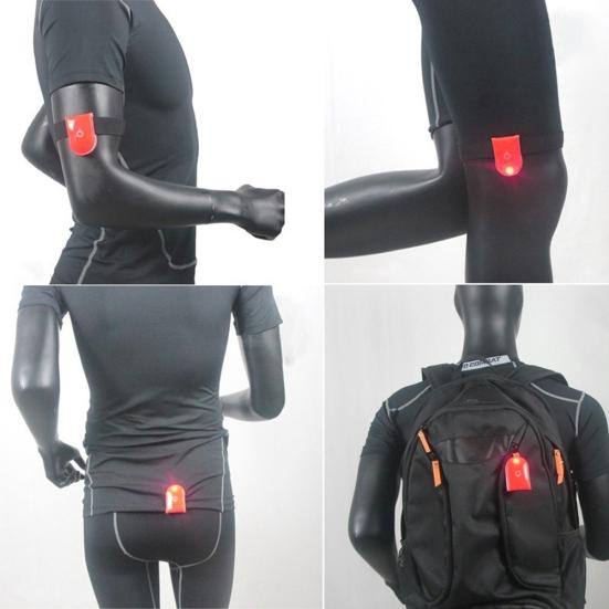 LED Safety Light Clip On Reflective Magnet Running Strobe Walking Bike Cycling