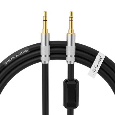 Nobsound Стерео аудиокабель AUX 3,5 мм, Позолоченный штекер-штекер, 2 м, Двойное экранирование, Повышенная прочность