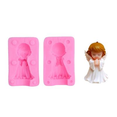 3D Ангел Мальчик и Девочка Силиконовая Форма DIY Форма Ангела Свеча Мыло Шоколад Конфеты Форма Кухня Выпечка