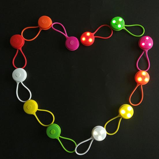 Светодиодный светящийся рюкзак с 3 режимами мигания, силиконовый шнур высокой видимости, корпус из АБС-пластика, регулируемый ремень, сигнальный свет