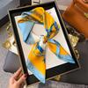 70cm Korean-Style Silk Square Scarf: Fashionable, Versatile Neck Protection and Decorative Accessory