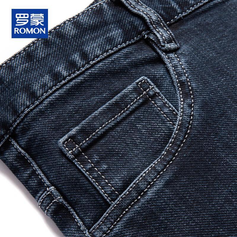 ROMON Мужские джинсы прямого кроя свободного покроя стрейч