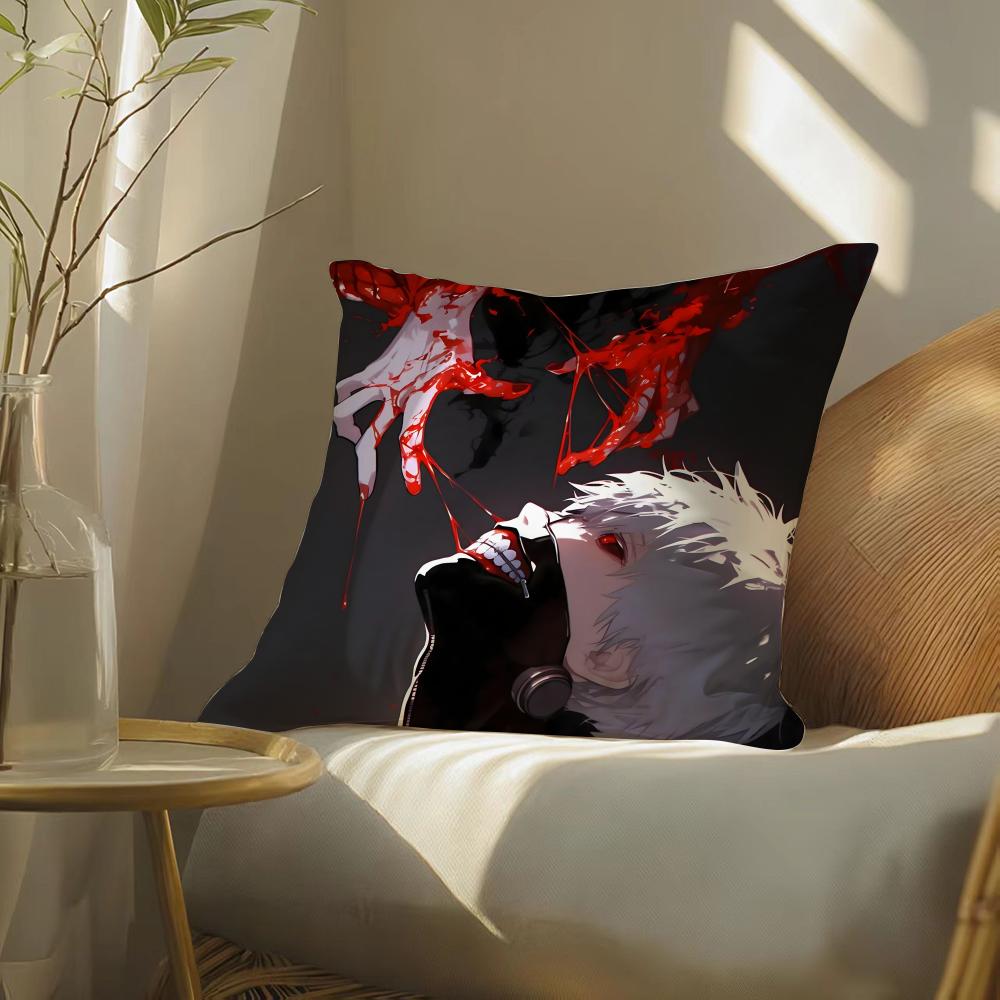 Чехол на подушку Tokyo Ghoul с принтом для гостиной, дивана, декора спальни