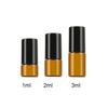 5Pcs ColoredRoller Bottles 1ml 2ml 3ml  Sample Test Roll Essential Oil Vials with Stainlesss Steel Ball