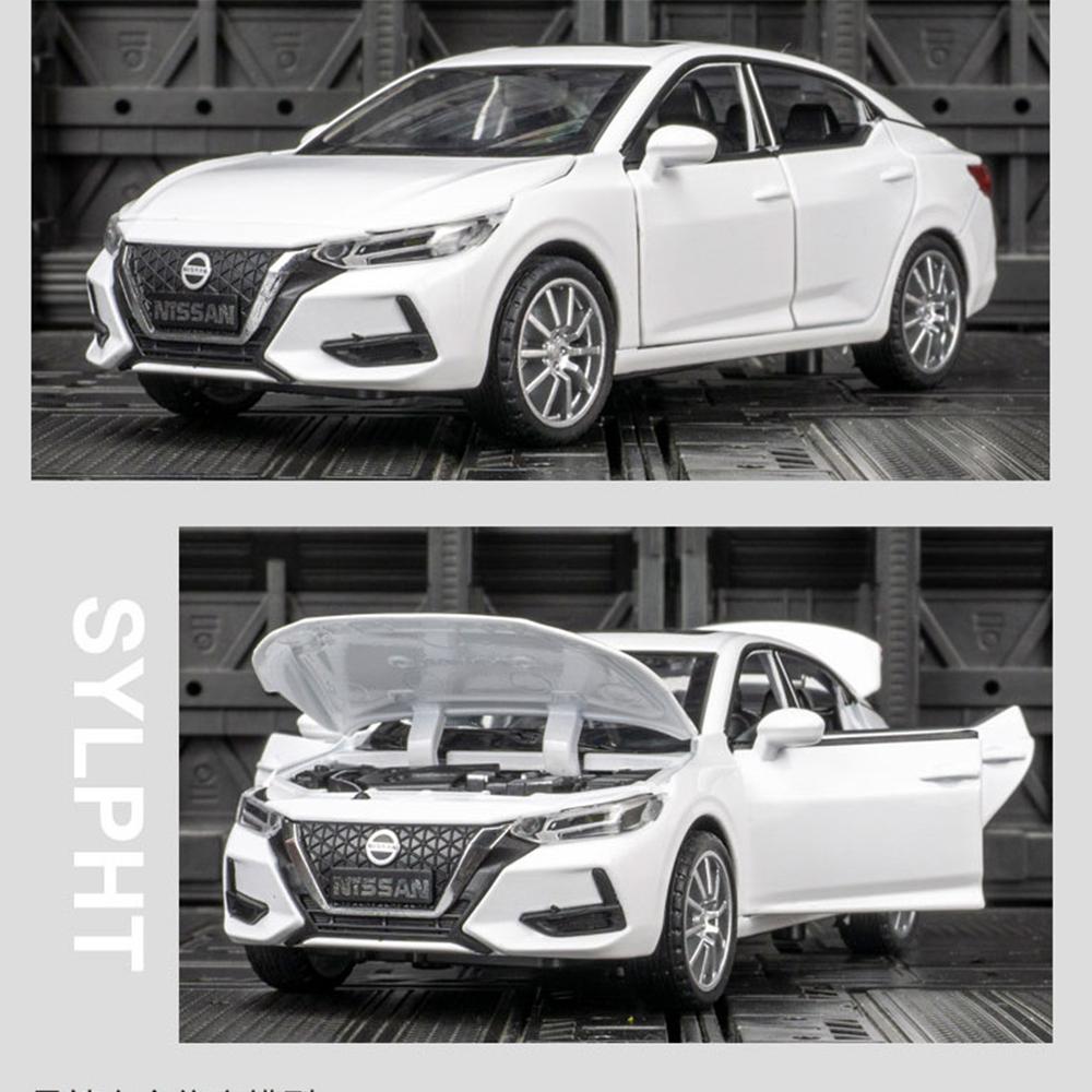 Литая под давлением модель автомобиля SYLPHY 1/32, коллекция игрушечных транспортных средств, звуки, подарки для детей