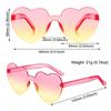 Trendy Gradient Lenses Candy Color Party Sun Glasses Heart-shaped Sunglasses Heart Glasses Shades