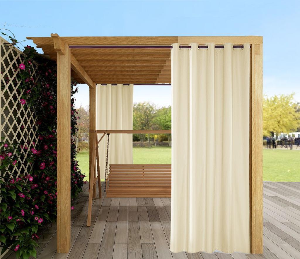 2 панели затемняющие наружные шторы для патио водонепроницаемые, солнцезащитные жалюзи всепогодные наружные шторы для приватности для перголы/беседки