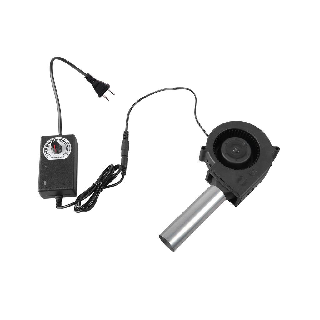 Электрический вентилятор для барбекю с регулируемой скоростью и гибким шлангом для розжига угля