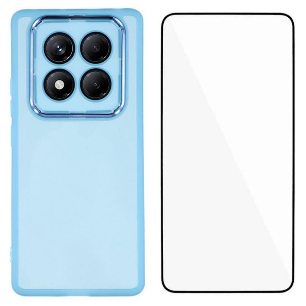 For Xiaomi Redmi Note 14 Pro 4G TPU Case WANLONFENG DKSM Series Electroplated Frame Back Cover with Tempered Glass