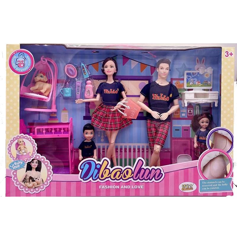 Ручная работа, Аксессуары для кукол, Куклы-младенцы, Беременная мама, Леди, Отец, Папа, Для девочки, Игра, Рождественский, Подарок на день рождения, Требуется сборка