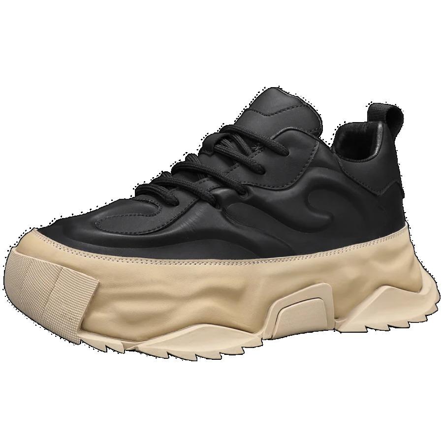 2025 Fashion Men's Shoes Thick Sole Casual Sports Shoes Breathable Increase Non-slip Running Walking Shoes Fashion Men's Shoes