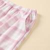 Fentenggan 100% cotton, can be worn outside, casual plaid sleeping pants, loose single pants, women's home pants, women's home pants