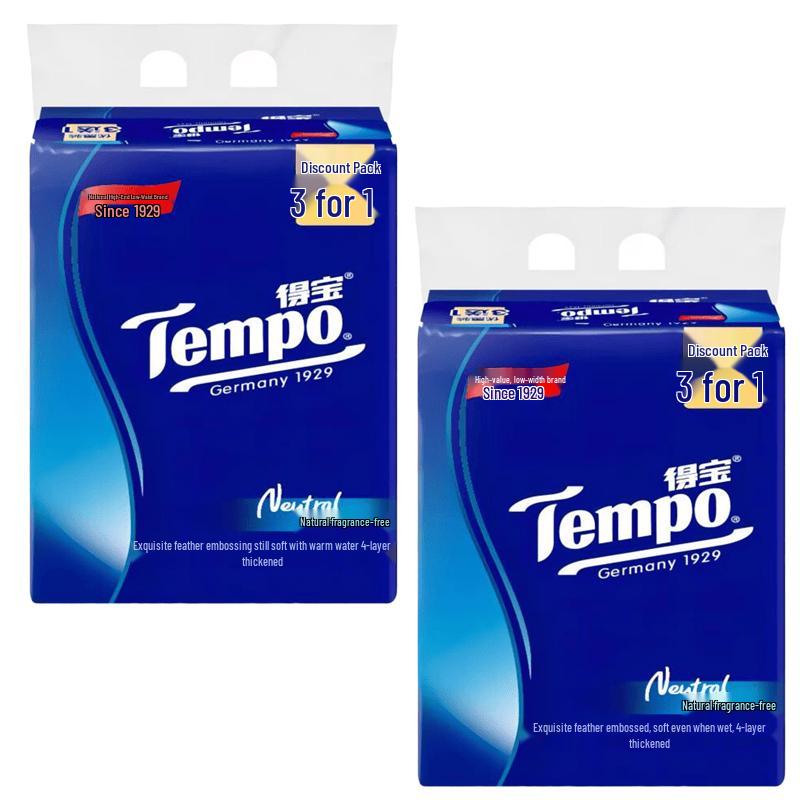 Без ароматизаторов салфетки для лица Tempo