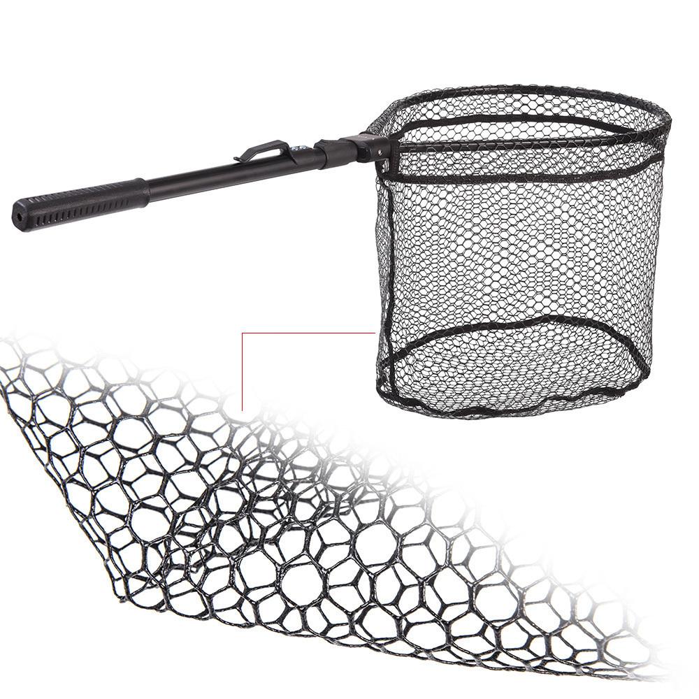 Сверхлегкая портативная складная сеть 82x44 см, быстроскладные ручные сети для ловли нахлыстом, маленькая сетка, легкая посадка, сеть для ловли рыбы