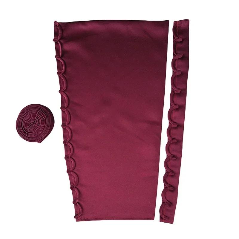3Pcs Wedding Gown Back Repair Kit Satin Corset Lace Webbing with Zipper for DIY Dress Lace Up Sewing Accessories