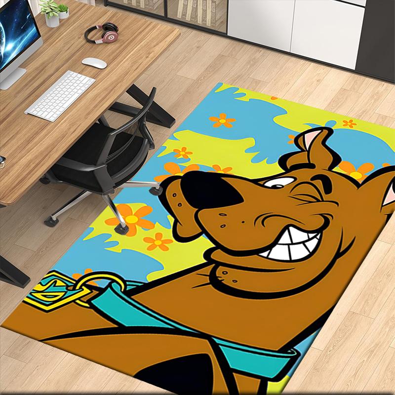 Scooby-Doo Printed Carpetrugfor Office Chair Living Room Bedroom Kitchen Room Decor Gifts
