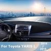 Приборная панель автомобиля, избегайте света, панель для инструментов, крышка платформы, коврики, защитные накладки для Toyota YARIS 2014 2015, аксессуары