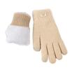 Thickened Winter Gloves  Anti-cold Mittens Plush Knitted Gloves  Gifts