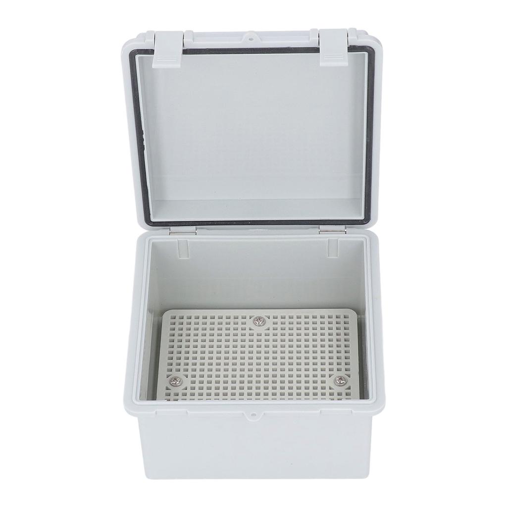 Водонепроницаемая распределительная коробка IP67 с крышкой на петлях из АБС-пластика, наружная электрическая проектная коробка серого цвета