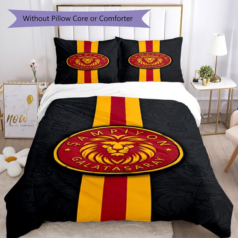 Постельное белье Galatasaray Дышащий пододеяльник с наволочками Декорационное постельное белье для спальни Украшение для дома Подарок на день рождения