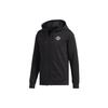 Men's Logo Printing Sports Basketball Hooded Zipper Jacket Black DX6795