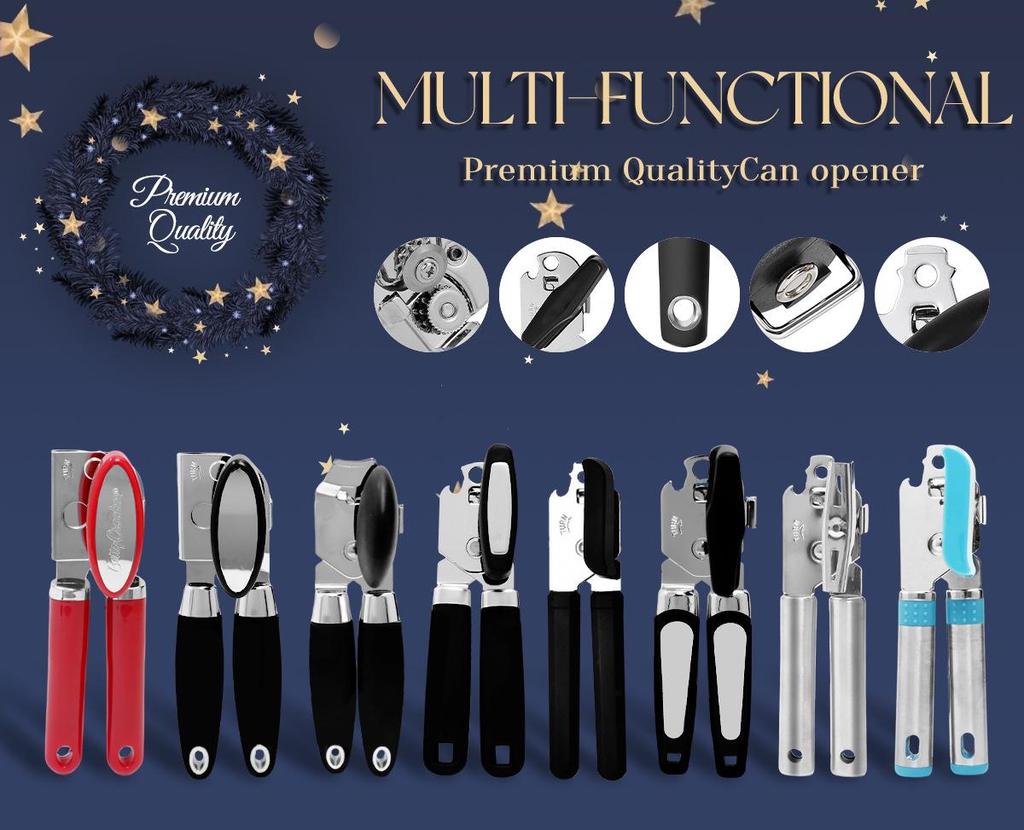 Ручной консервный и пивной нож из нержавеющей стали - Многофункциональный кухонный гаджет