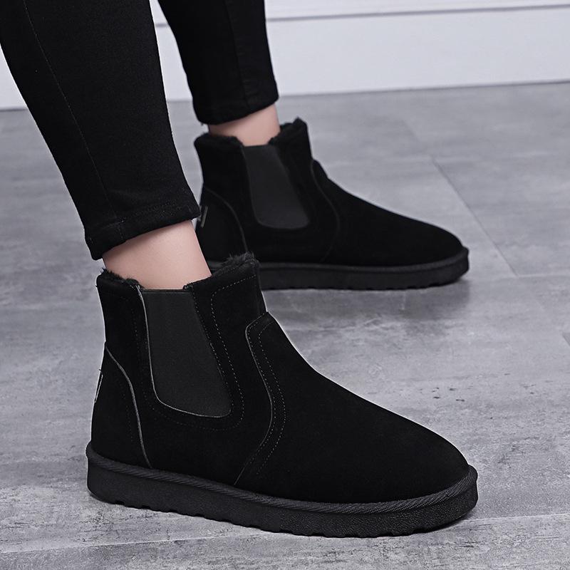 Chelsea Boots Men Shoes Ankle Boots Men Cow Suede Leather Boots For Men Trendy Autumn Shoes Bota Masculina 2019