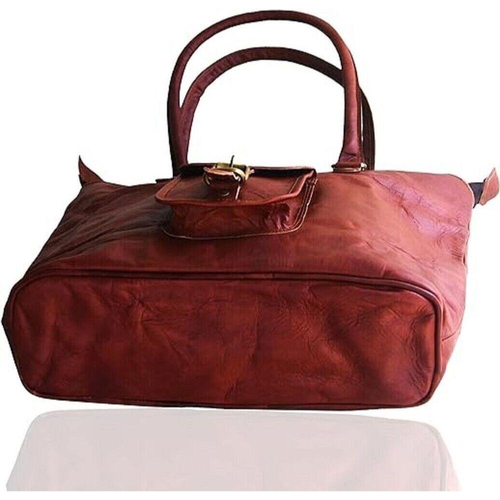 Новая женская винтажная большая сумка на плечо из натуральной кожи, кошелек ручной работы размером 16 на 12 дюймов