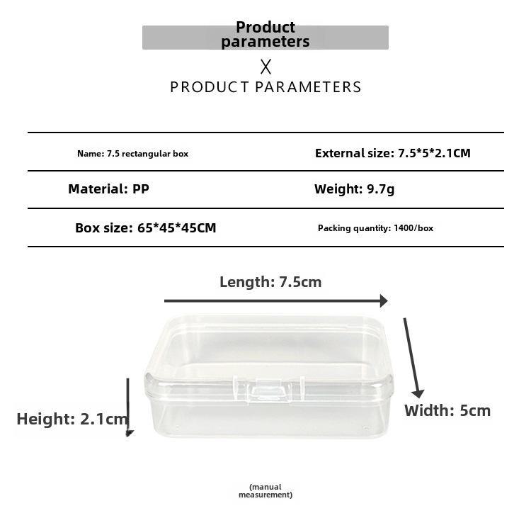 Прозрачный пластиковый ящик для хранения и демонстрации оборудования
