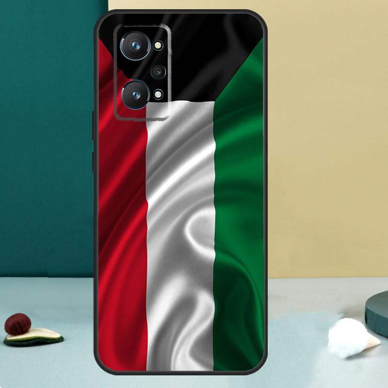 Kuwait Flag For Realme 13 12 10 11 14 Pro Plus GT 6 5 6T GT7 Pro C55 C53 C51 C21Y C25S C75 C67 C61 Case