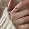 Women Ring Niche Design Simple Heart Ring Open Mouth Adjustable Rings Gift Accessories For Girlfriends