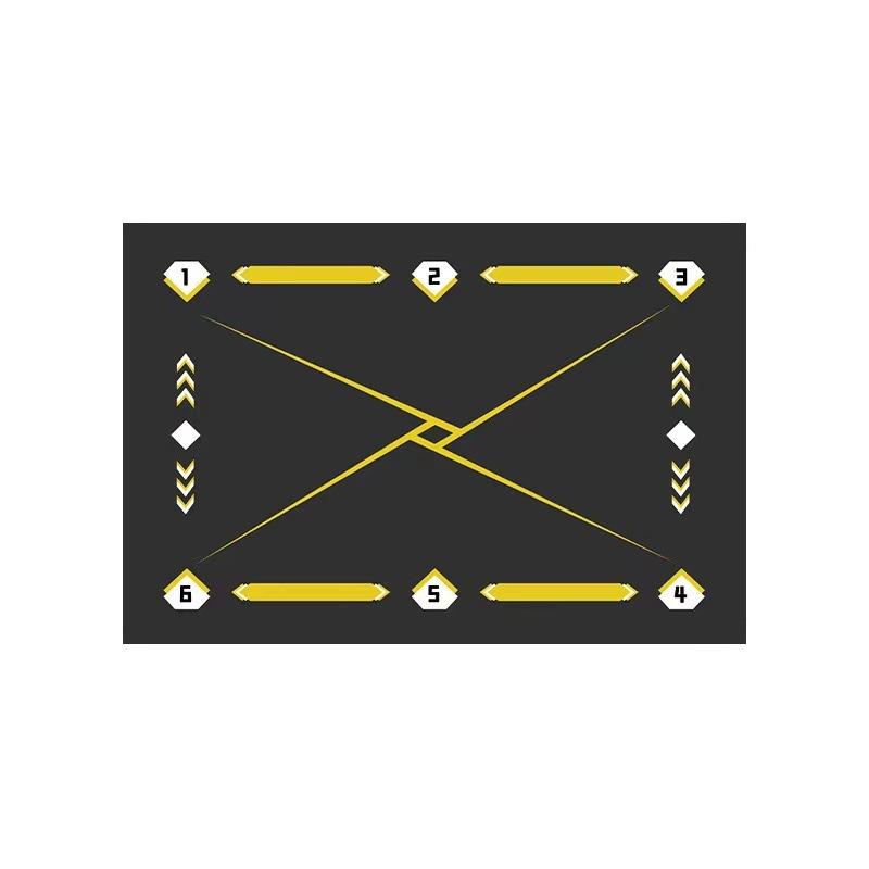 Тренировочный коврик для футбола, многоцветная разметка линий, для всех видов спорта, игр, тренировочный коврик для футбола для использования в помещении и на открытом воздухе, футбольный коврик