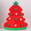 New Creative Christmas Tree Hat Soft Christmas Xmas Balls Santa Hat New Year Party Supplies Elf Hat
