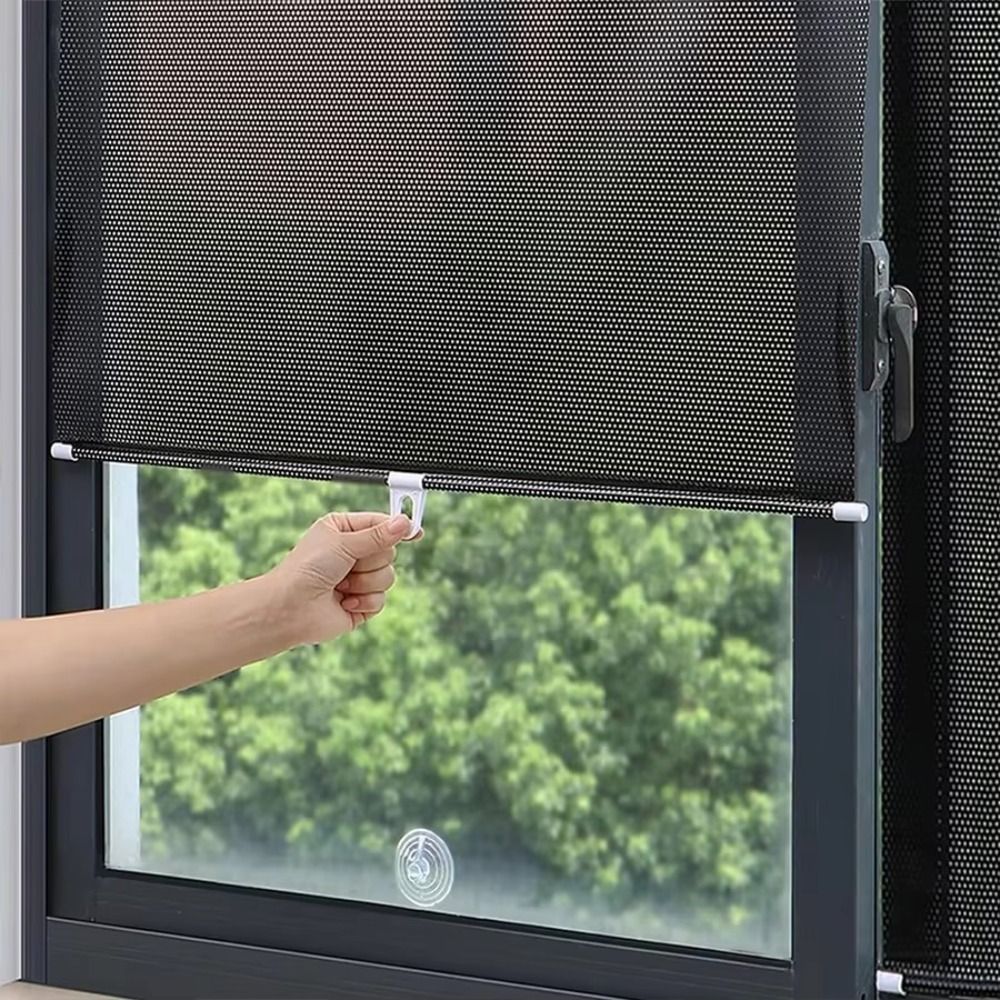 No Drill Blackout Roller Blind With Suction Cup Black Out Blinds Curtains Blackout Shades  Home