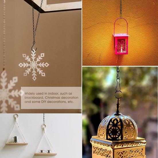 10 шт. цепей для подвешивания растений, нержавеющие, прочные, несущие нагрузку, устойчивые к коррозии, регулируемые, легко подвешиваемые кормушки для птиц