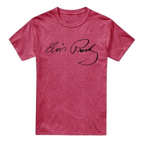 Elvis Presley Unisex Adult Signature Sketch T-Shirt