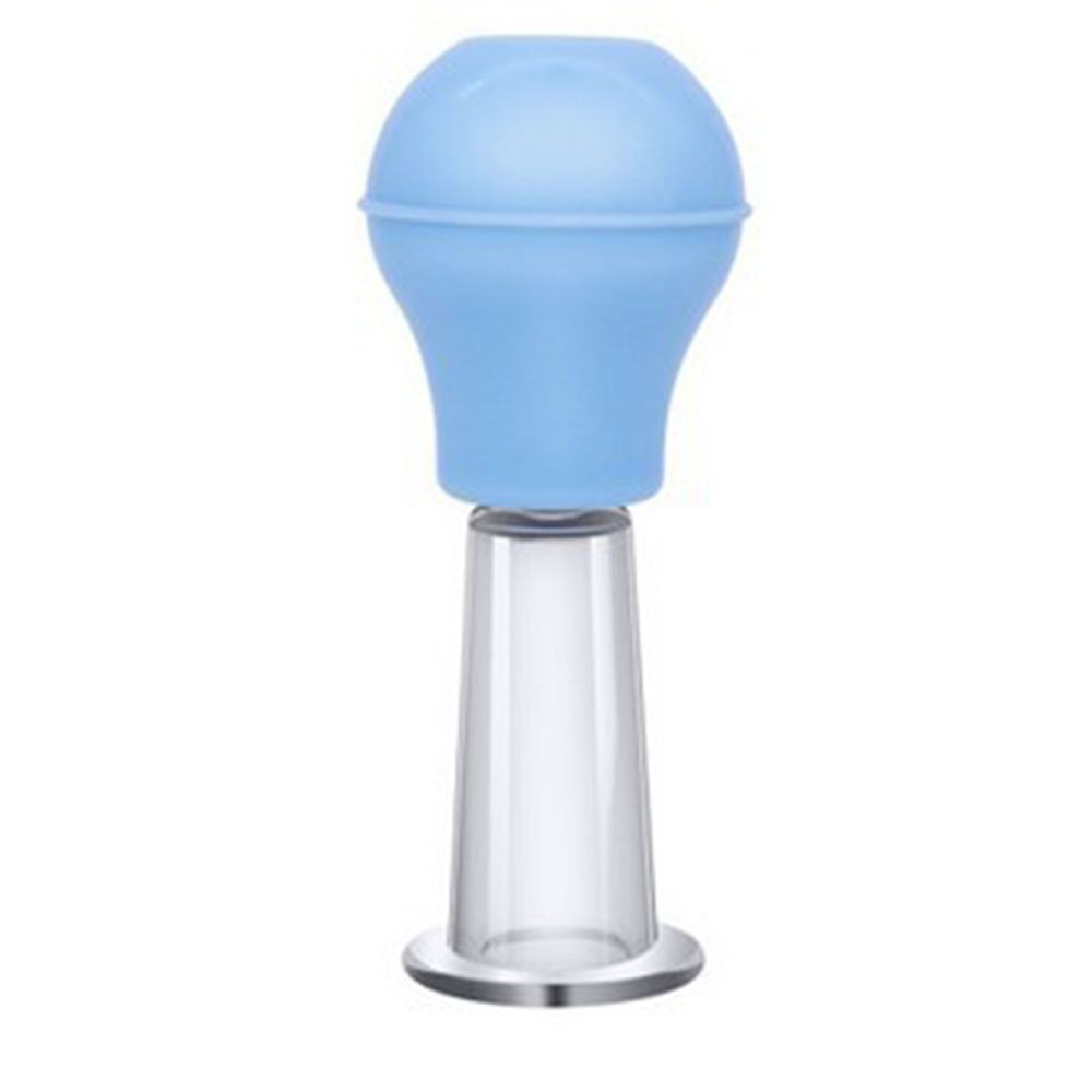 Pink/Blue Facial Massage Cup PVC Skin Scraping Cup 3 Sizes Vacuum Cup Home Beauty