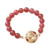Times Come And Go Bracelet Strawberry Crystal Cherry Blossom Agate Bangles Women Fashion Jewelry Accessories Gift