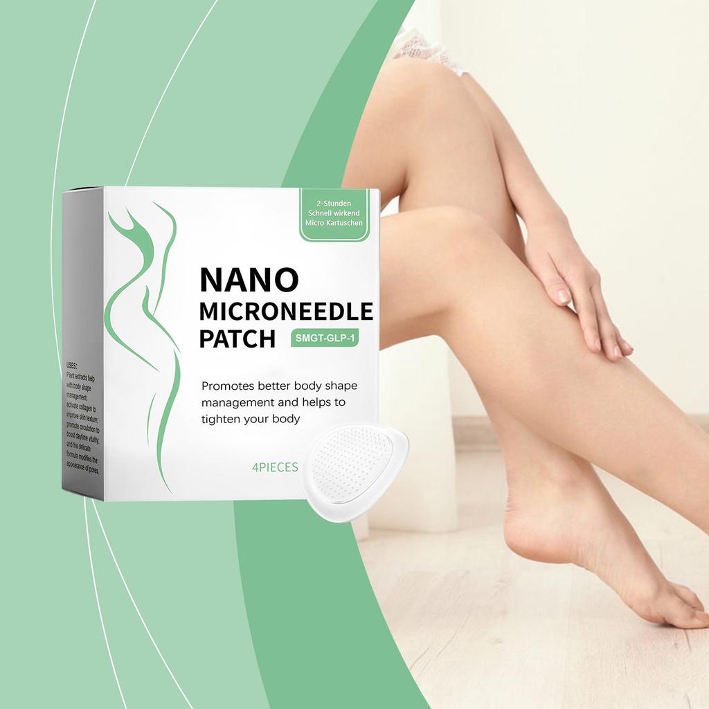 Nano Micro Needle Plaster, Micro Needle Plaster для похудения, укрепляющий пластырь для улучшения состояния кожи (4шт/1коробка)