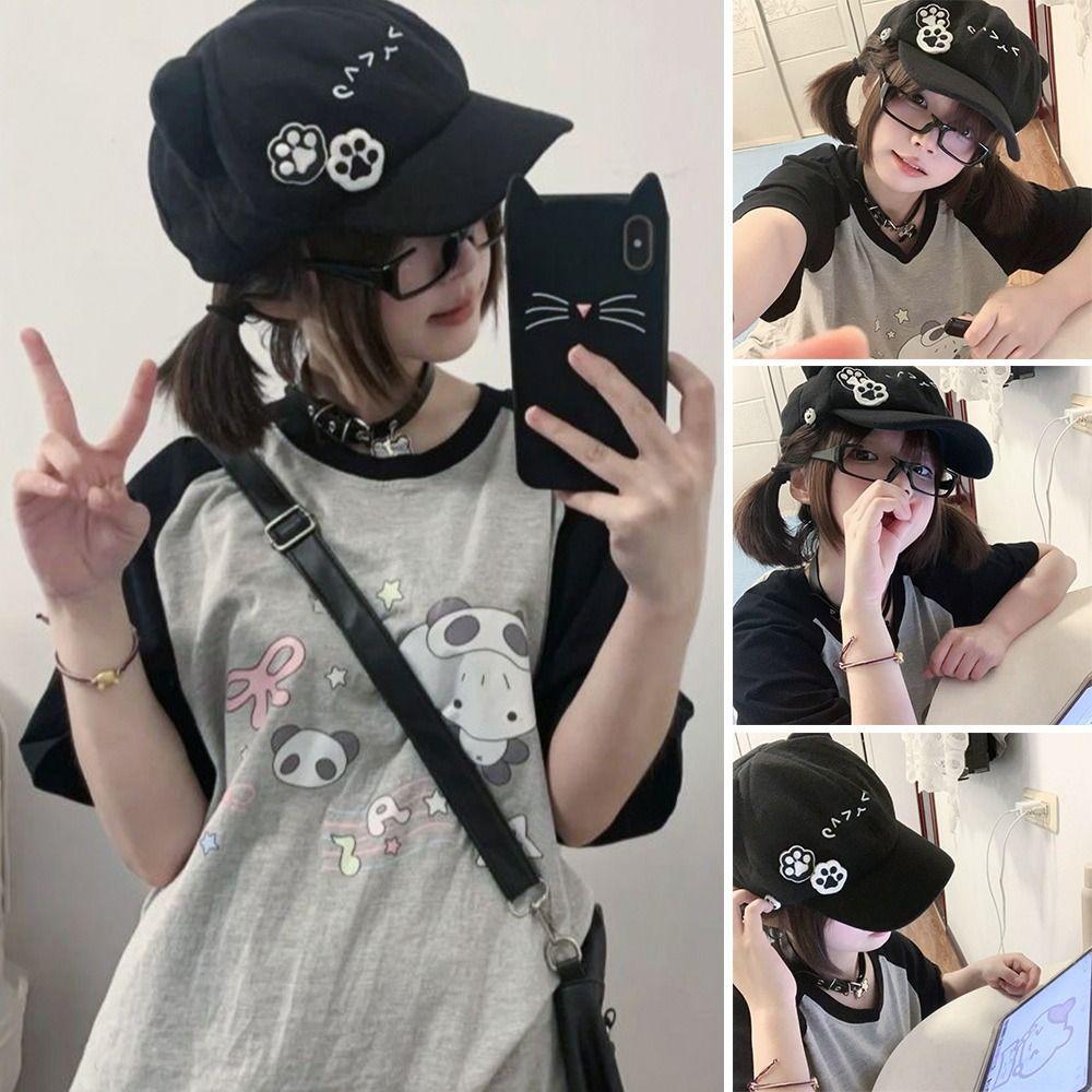 Cute Berets Caps Y2k Baseball Cap Fashion Newsboy Hats  for  Women  Girls