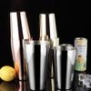 2Pcs/Set 550ML/750ML Stainless Steel Cocktail Shaker Mixer Boston Shaker Shaky Cup For Bartender Drink Party Bar Tools