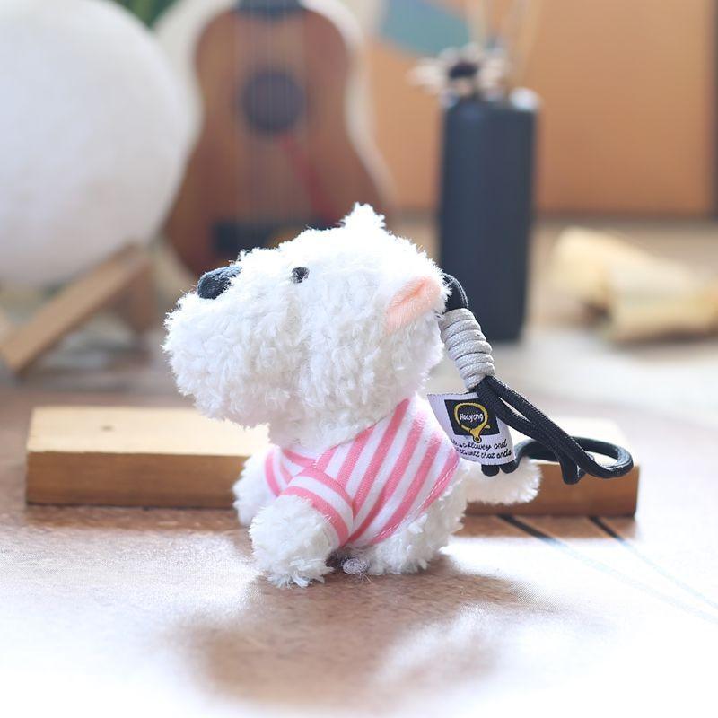 Highland West Dog Plush Keychain Backpack Decor Pendant Gift For Children Girls