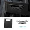 Декоративная панель блока предохранителей автомобиля Для Renault Clio 5 MK5 2024 2025 Наклейка из настоящего мягкого углеродного волокна LHD Интерьер